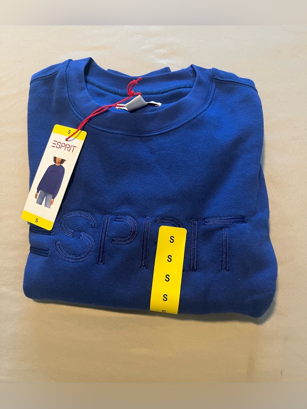 Esprit Embroidered Logo Crewneck Sweatshirt